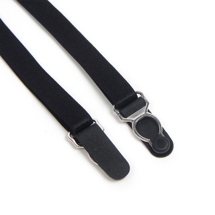 SUBBLIME - 955502 LACE BODYSUIT WITH BOWS AND GARTERS BLACK L/XL