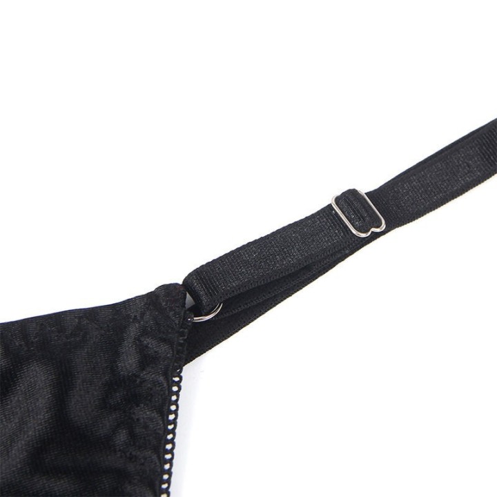 SUBBLIME - 955205 BRA SET WITH ADJUSTABLE BLACK BOW L/XL