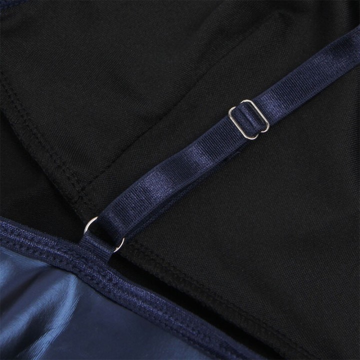 SUBBLIME - 955427 DRESS WITH BLUE LEATHER STRAPS L/XL