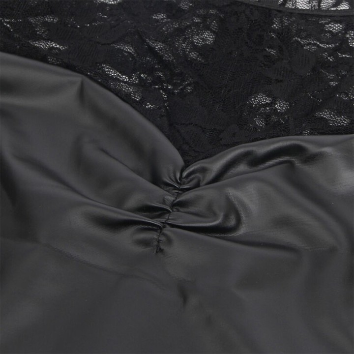 SUBBLIME - 955601 LONG SLEEVED DRESS WITH BLACK LACE L/XL