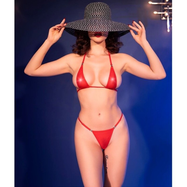 CHILIROSE - CR 4840 MICRO BIKINI RED S/M