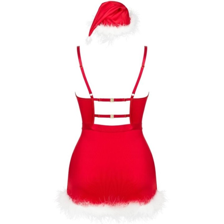 LIVCO CORSETTI FASHION - AGETHE LC 90607 CHEMISE + THONG + CHRISTMAS HAT L/XL
