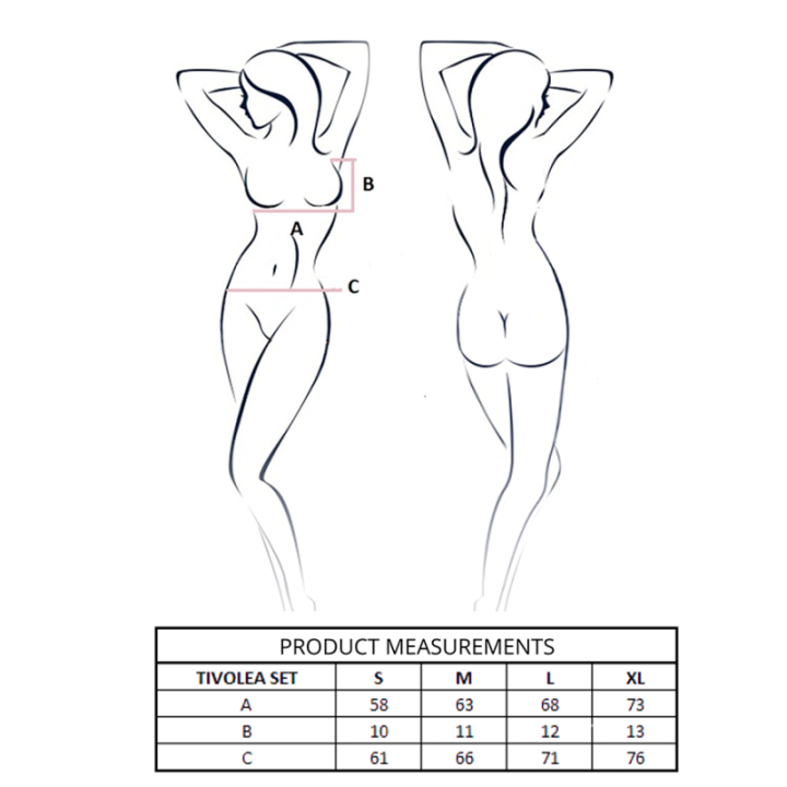 PASSION - TIVOLEA BRA + THONG SET MISTY ROSE S/M