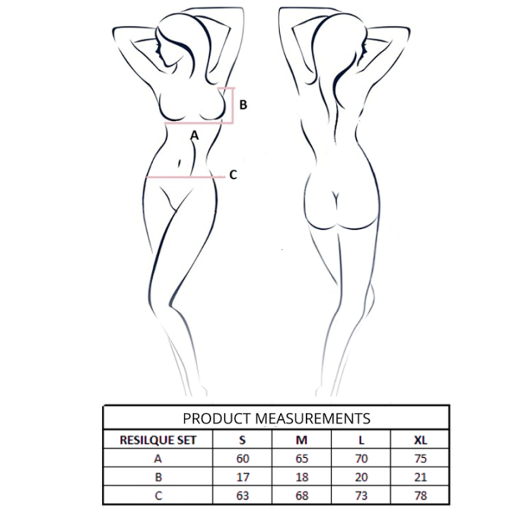 PASSION - RESILQUE BRA + THONG SET TOMATO RED L/XL