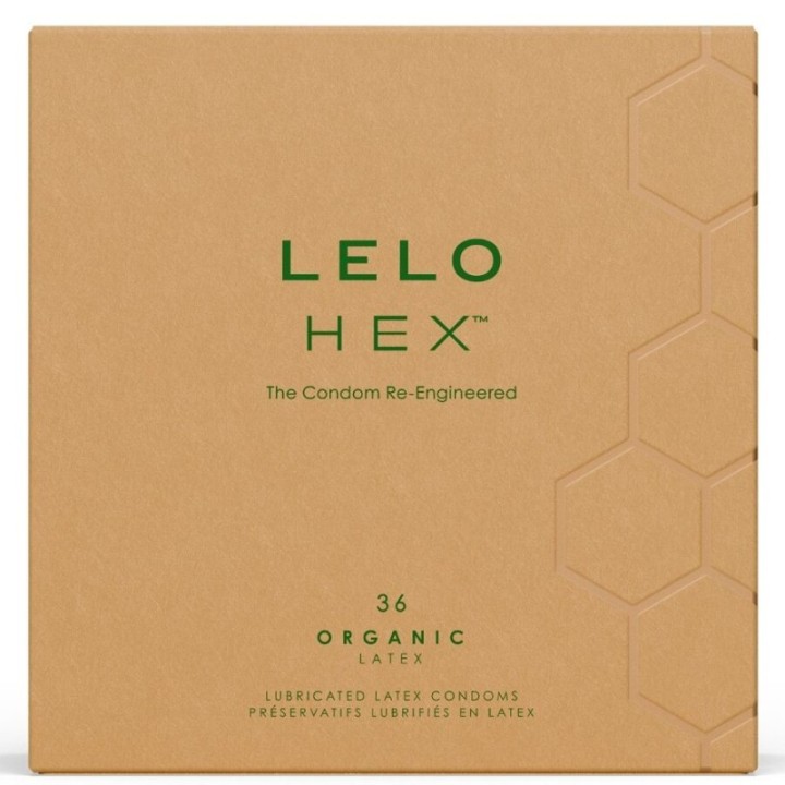 LELO - HEX ORGANIC CONDOM BOX 36 UNITS