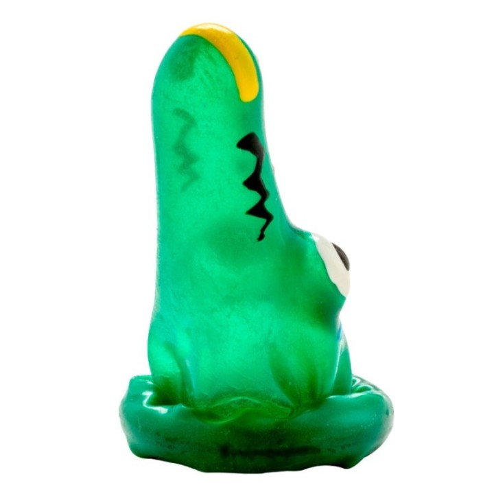 CONDOMERIE - HANDPAINTED NOVELTY CONDOMS CROCODILE MODEL 1