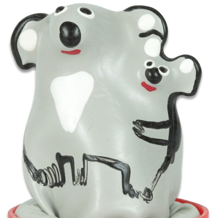 CONDOMERIE - HANDPAINTED NOVELTY CONDOMS KOALA + YOUNG