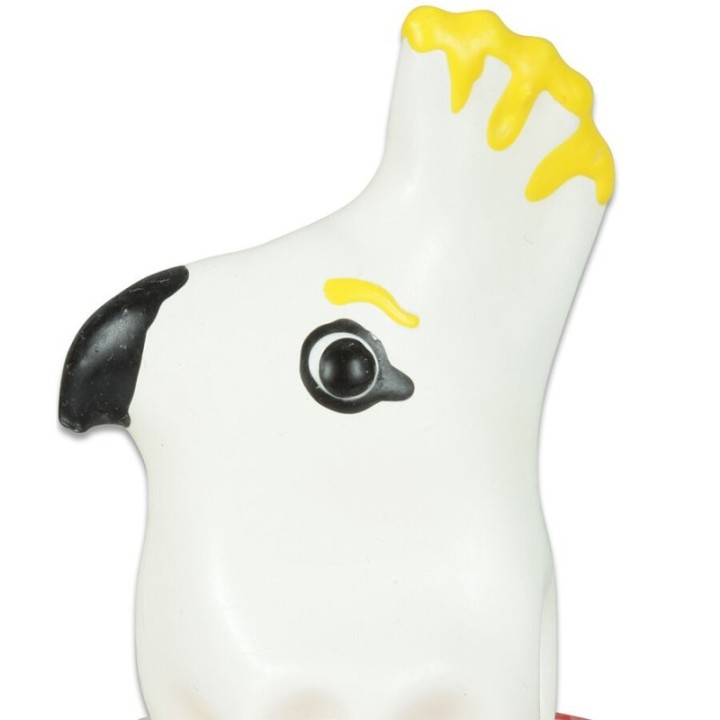 CONDOMERIE - HANDPAINTED NOVELTY CONDOMS PARROT WHITE