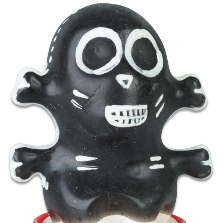 CONDOMERIE - HANDPAINTED NOVELTY CONDOMS SKULL BLACK MODEL 1