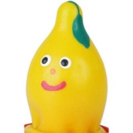 CONDOMERIE - HANDPAINTED NOVELTY CONDOMS LEMON