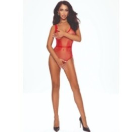 PASSION - BS115 BODYSTOCKING GRID RED