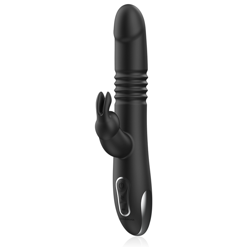 BLACK&SILVER - KENJI VIBRADOR RABBIT UP & DOWN + MANDO CONTROL REMOTO WATCHME - Imagen 5