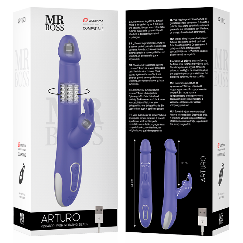 MR BOSS - ARTURO VIBRATOR & ROTATOR + MANDO CONTROL REMOTO WATCHME - Imagen 7