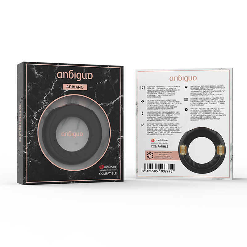 ANBIGUO - ADRIANO ANILLO VIBRADOR COMPATIBLE CON WATCHME WIRELESS TECHNOLOGY - Imagen 11