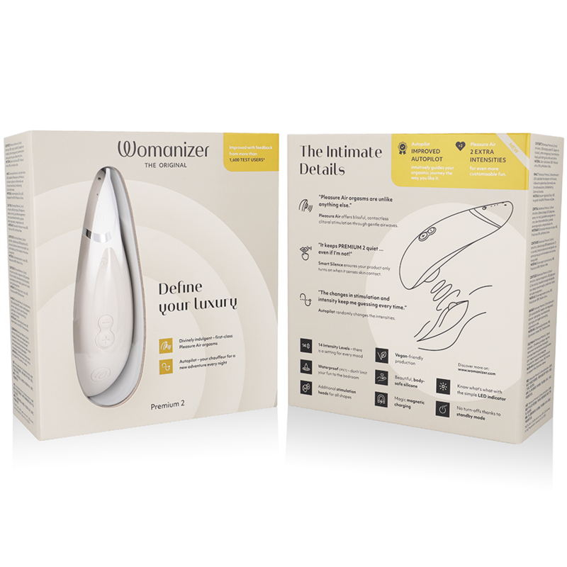 WOMANIZER - PREMIUM 2 ESTIMULADOR DE CLÍTORIS GRIS - Imagen 7
