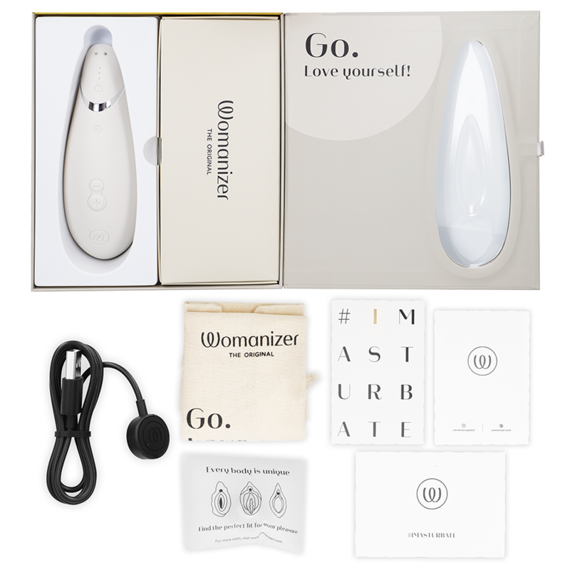 WOMANIZER - PREMIUM 2 ESTIMULADOR DE CLÍTORIS GRIS - Imagen 6