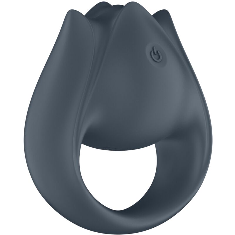 SATISFYER - PERFECT PAIR 2 MULTIVIBRADOR 2 EN 1 ANILLO PARA PENE & ESTIMULADOR DE DEDO GRIS - Imagen 5