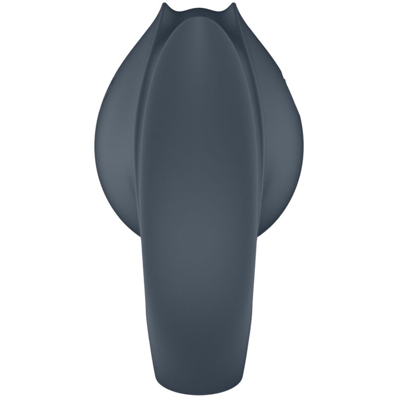 SATISFYER - PERFECT PAIR 2 MULTIVIBRADOR 2 EN 1 ANILLO PARA PENE & ESTIMULADOR DE DEDO GRIS - Imagen 7
