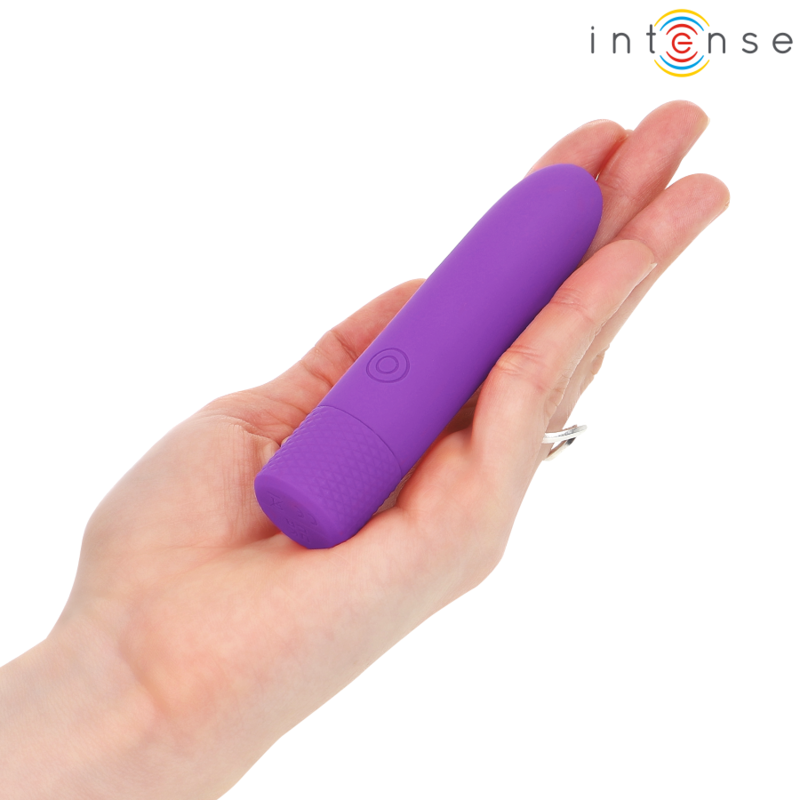 INTENSE - SYMONE BALA VIBRADORA RECARGABLE POR USB 8 VIBRACIONES MORADO 10 X 2.2 CM - Imagen 6