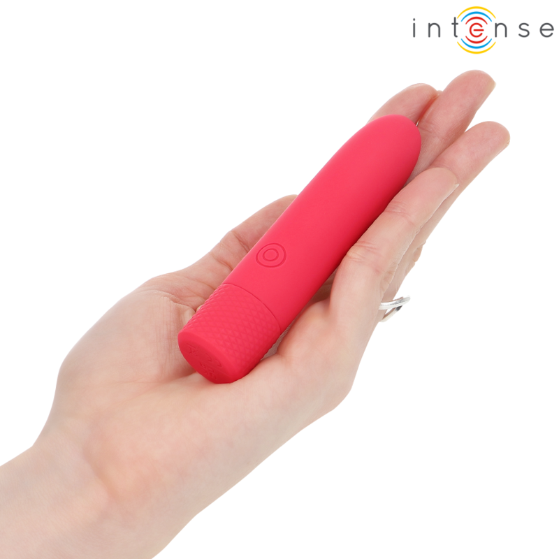 INTENSE - SYMONE BALA VIBRADORA RECARGABLE POR USB 8 VIBRACIONES ROJO 10 X 2.2 CM - Imagen 6