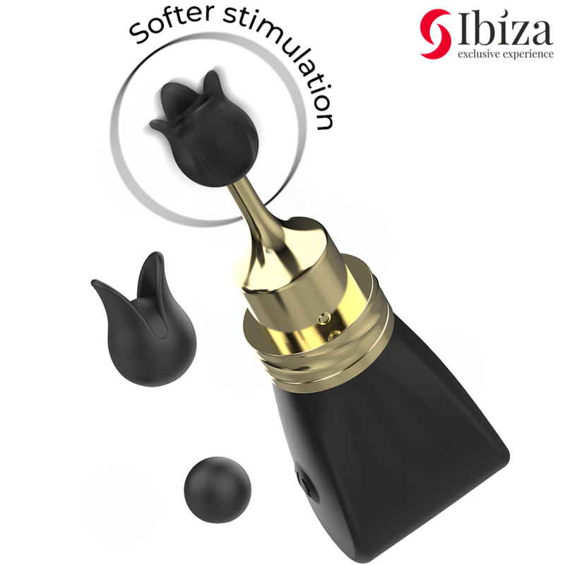 IBIZA - SET ESTIMULADOR CLITORIS LAZO CON 3 CABEZALES - Imagen 2