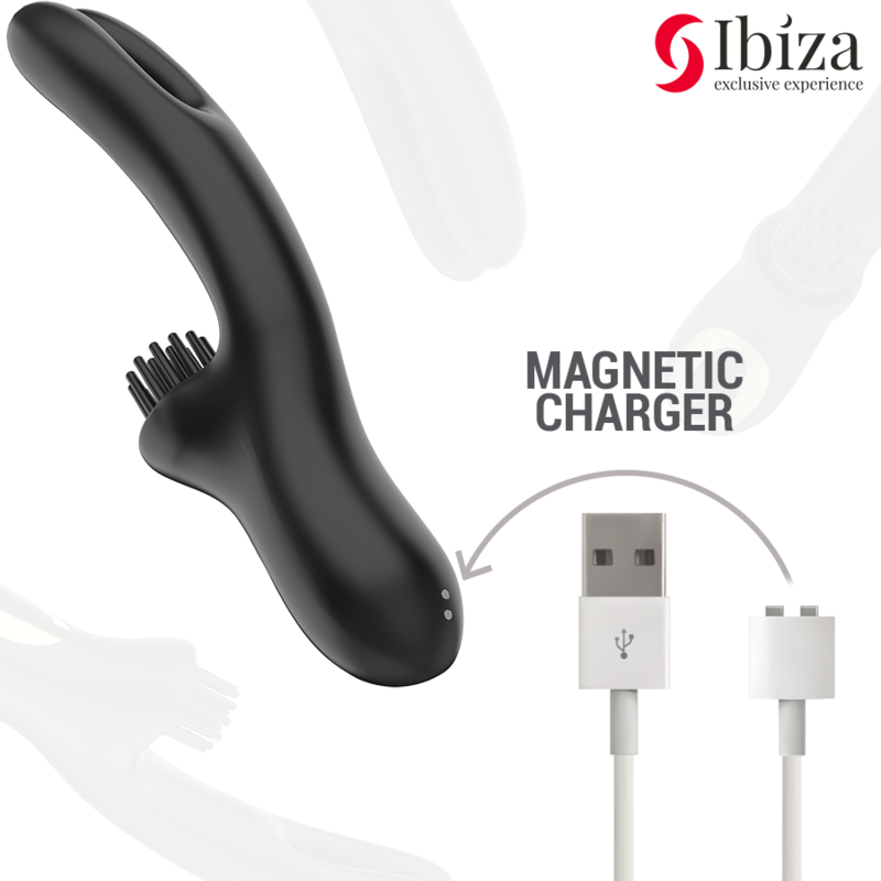 IBIZA - VIBRADOR HI-TECH RABITT BRUSHING MULTI CELDAS CLITORIALES Y DOBLE WAVE - Imagen 5