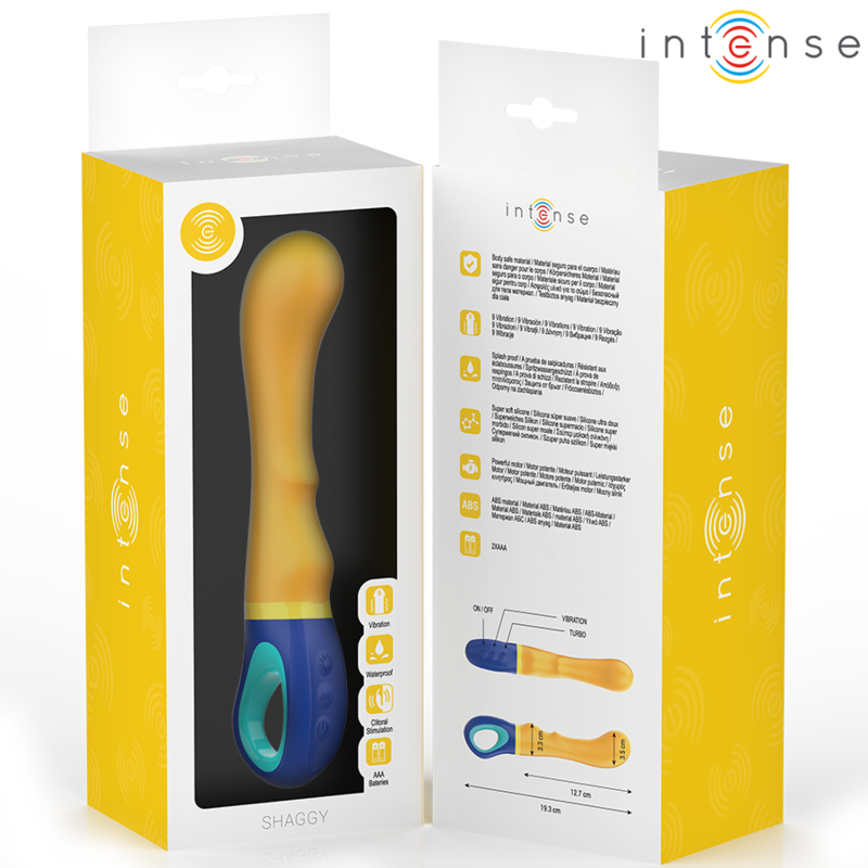 INTENSE - SHAGGY VIBRADOR PUNTO-G AMARILLO - Imagen 6