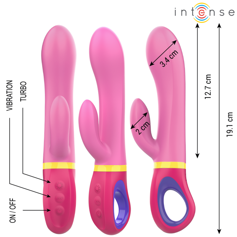 INTENSE - DAPHNE VIBRADOR RABBIT ROSA - Imagen 2