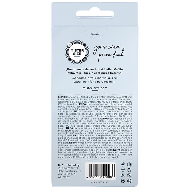 MISTER SIZE - PRESERVATIVOS TALLA M 53 MM (10 UNIDADES) - Imagen 3