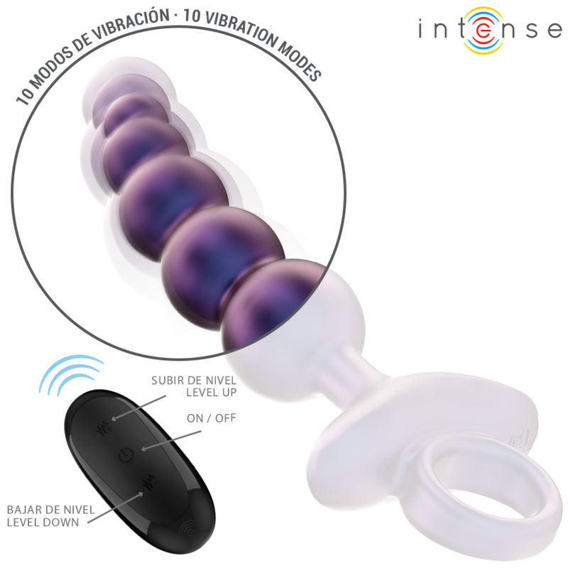 INTENSE - TITO PLUG ANAL VIBRADOR MODELO 3 CONTROL REMOTO - Imagen 4