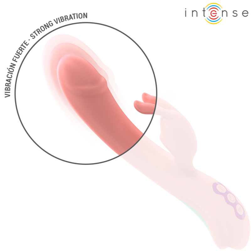 INTENSE - RACHEL VIBRADOR RABBIT 5 VIBRACIONES ROSA - Imagen 3