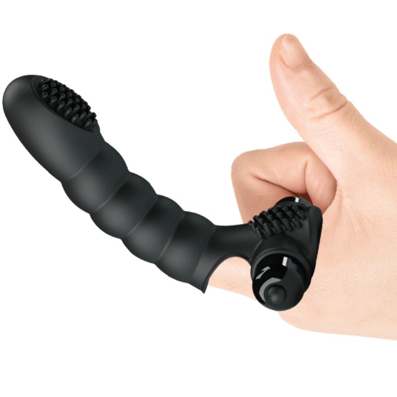 PRETTY LOVE - ALEXANDER VIBRADOR DE DEDO 10 VIBRACIONES NEGRO - Imagen 3