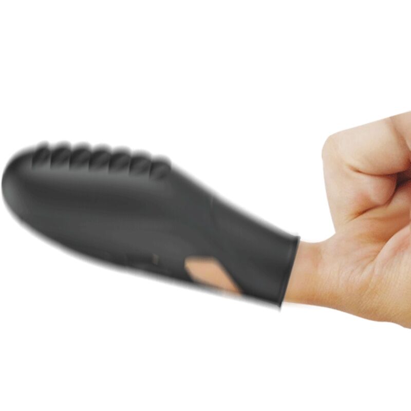 PRETTY LOVE - GILO VIBRADOR DE DEDO SILICONA NEGRO - Imagen 3