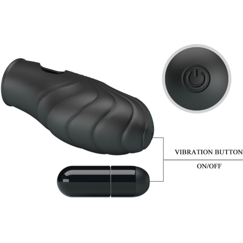 PRETTY LOVE - LICH VIBRADOR DE DEDO SILICONA NEGRO - Imagen 6