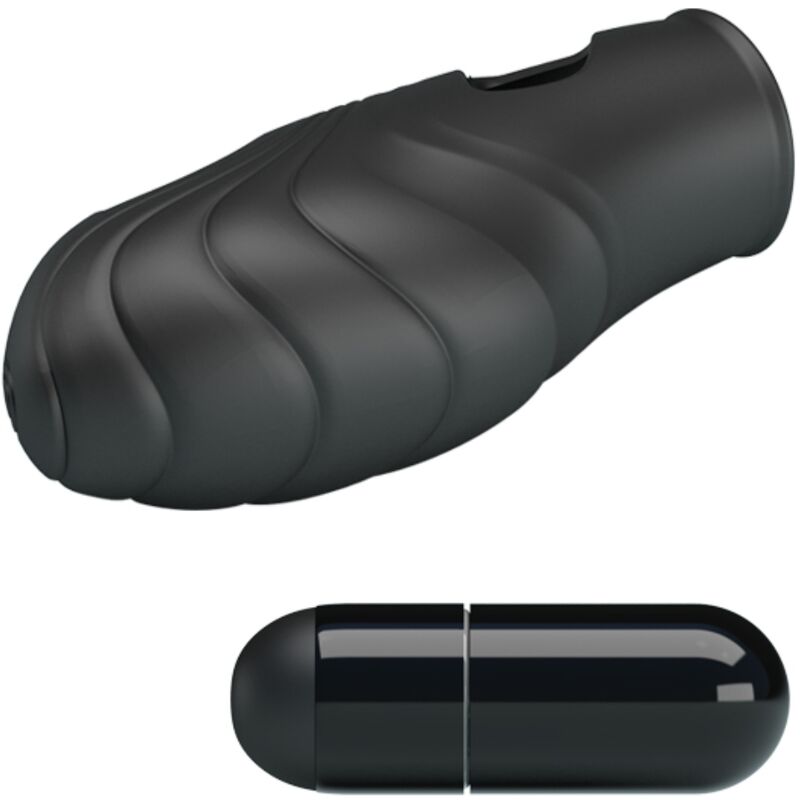 PRETTY LOVE - LICH VIBRADOR DE DEDO SILICONA NEGRO - Imagen 5