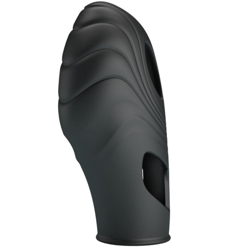 PRETTY LOVE - LICH VIBRADOR DE DEDO SILICONA NEGRO - Imagen 2