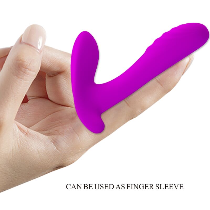 PRETTY LOVE - MASAJEADOR & VIBRADOR 12 VIBRACIONES CONTROL REMOTO MORADO - Imagen 5