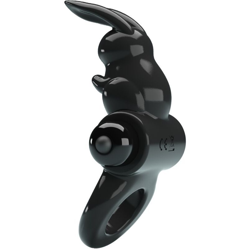 PRETTY LOVE - EXCITING RING ANILLO VIBRADOR RABBIT 10 VIBRACIONES NEGRO - Imagen 2