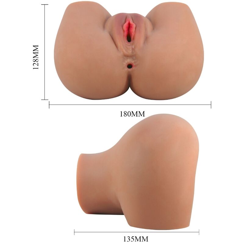 CRAZY BULL - MILA TRASERO VIBRADOR CON VAGINA Y ANO REALÍSTICO CONTROL REMOTO - Imagen 7