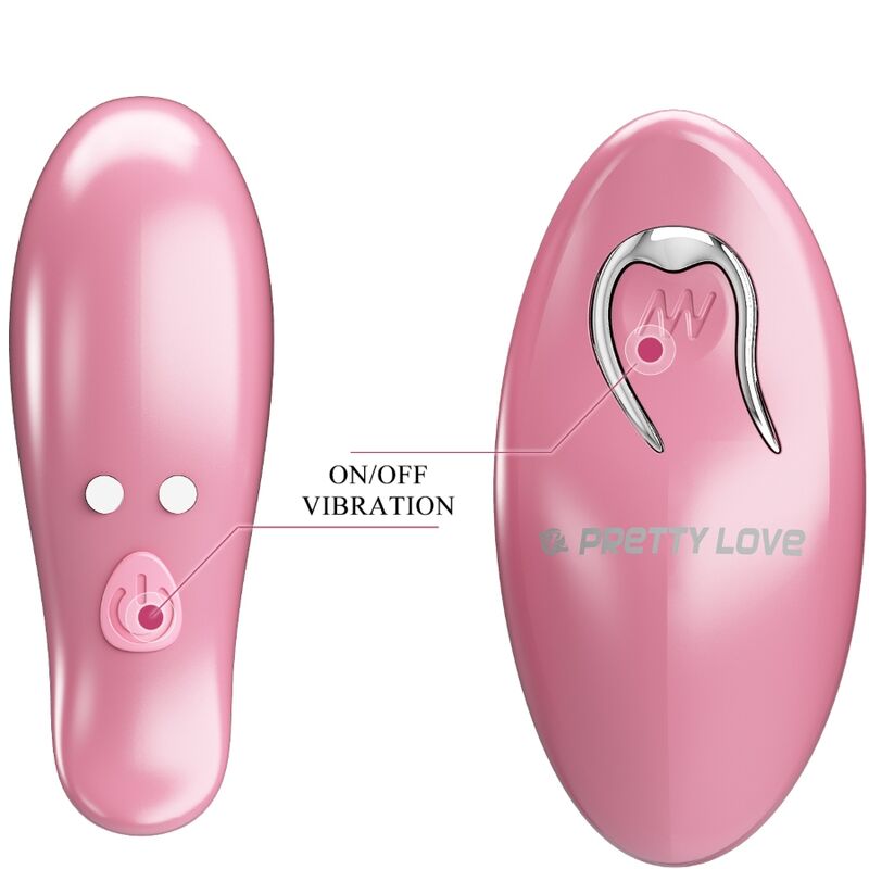 PRETTY LOVE - CAILEY PINZAS PARA PEZONES 10 VIBRACIONES CONTROL REMOTO ROSA - Imagen 6
