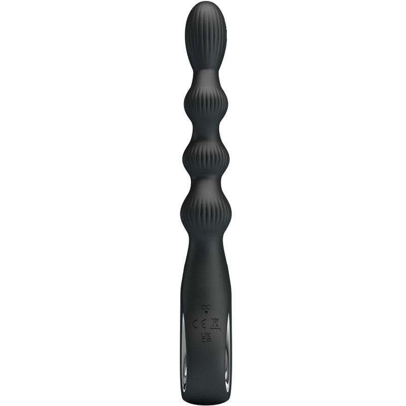 PRETTY LOVE - FEDERER VIBRADOR ANAL 12 VIBRACIONES NEGRO - Imagen 2