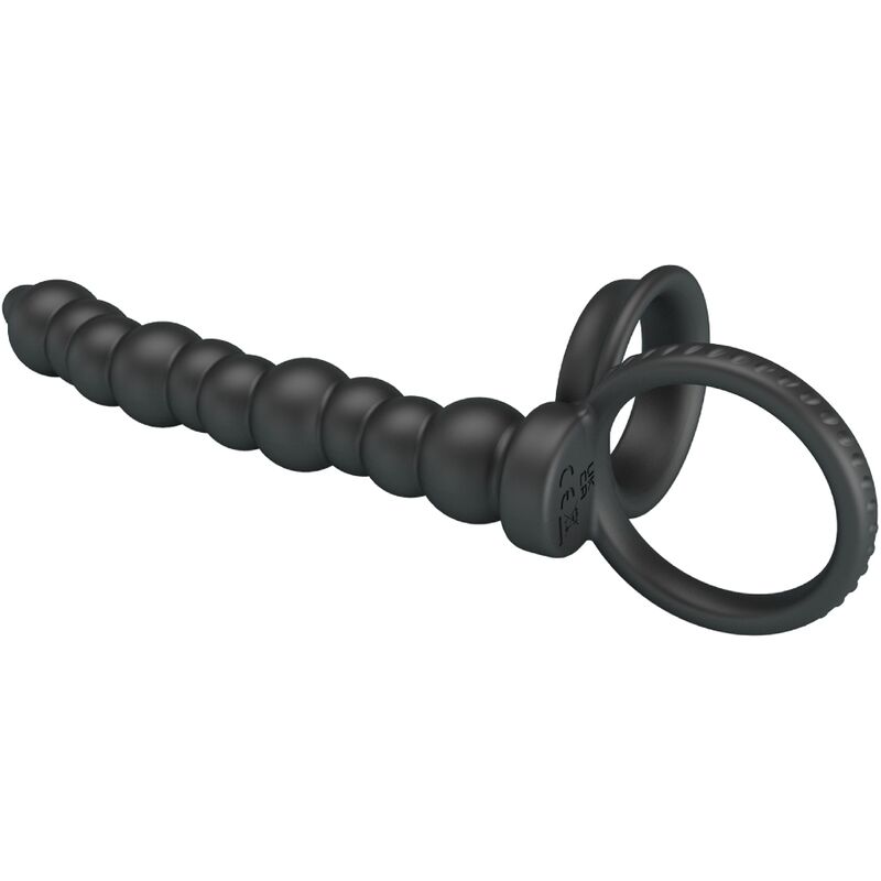 PRETTY LOVE - DILLION ANILLO PENE PARA DOBLE PENETRACIÓN NEGRO - Imagen 3