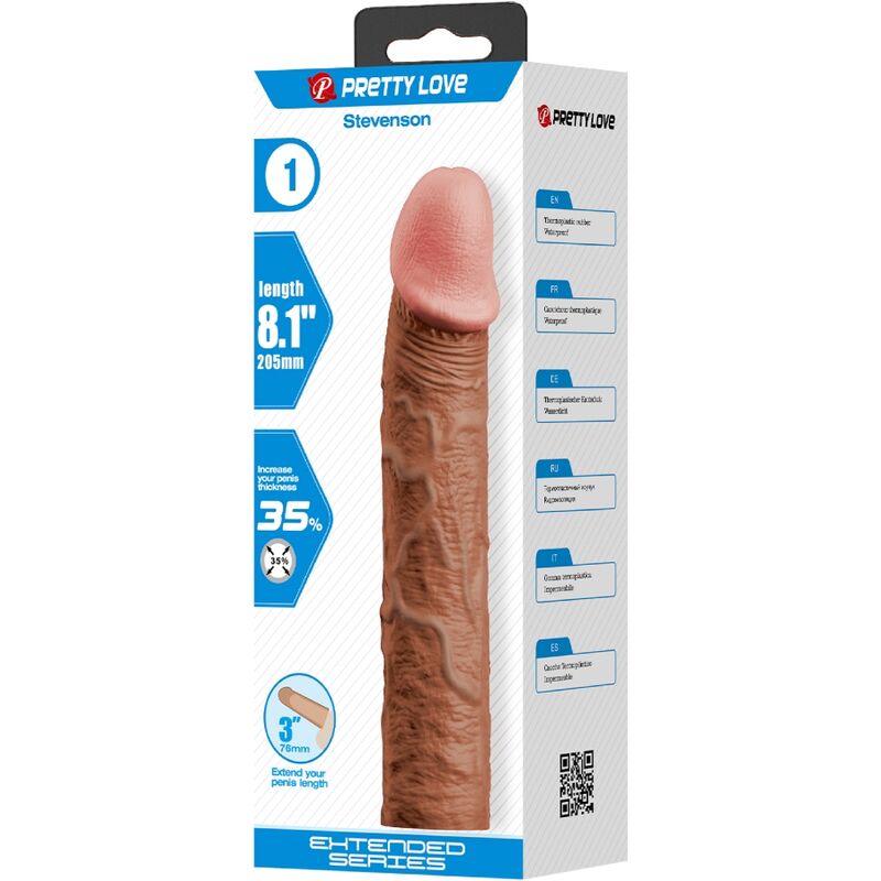PRETTY LOVE - STEVENSON FUNDA PENE CON EXTENSIÓN DE 7.6 CM MULATO - Imagen 5