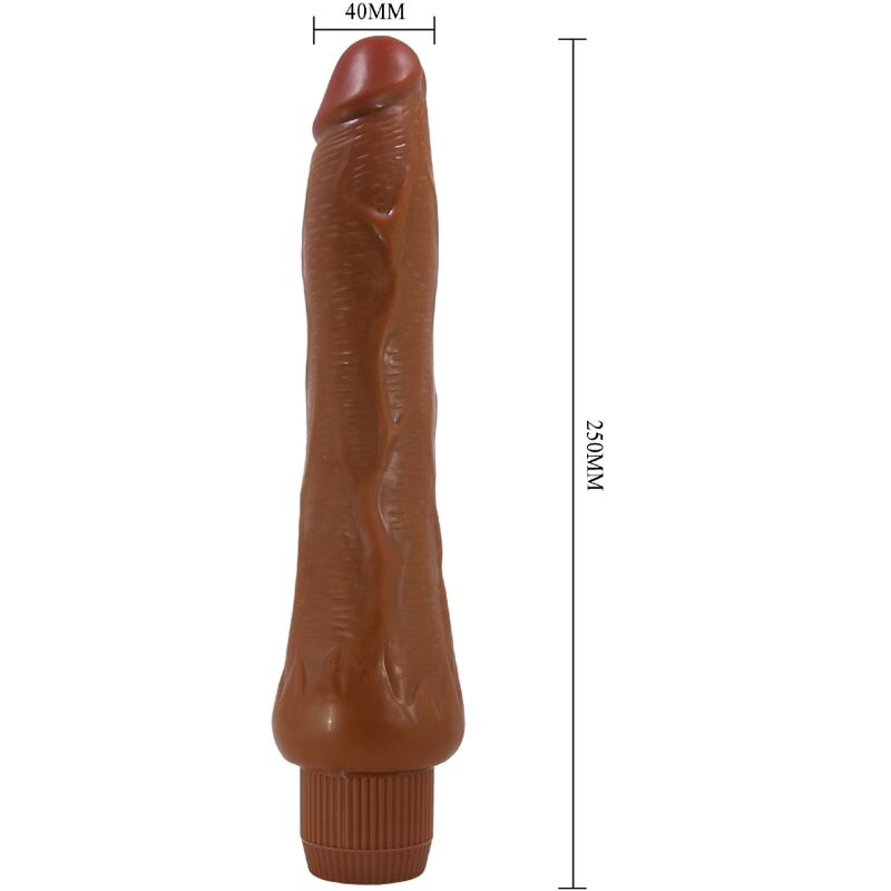 BAILE - DRYAD VIBRADOR REALÍSTICO 25 CM MULATO - Imagen 4