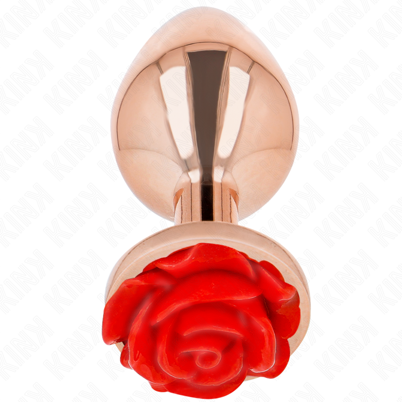 KINK - PLUG ANAL ORO ROSADO ROSA ROJA L - Imagen 2