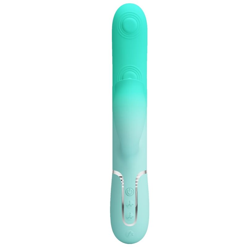 PRETTY LOVE - GIGI VIBRADOR RABBIT MULTIFUNCIÓN VERDE AGUA - Imagen 3
