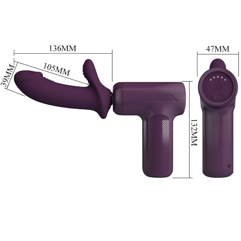 PRETTY LOVE - DJ SCHOLAR MASAJEADOR 5 CONFIGURACIONES MORADO - Imagen 8
