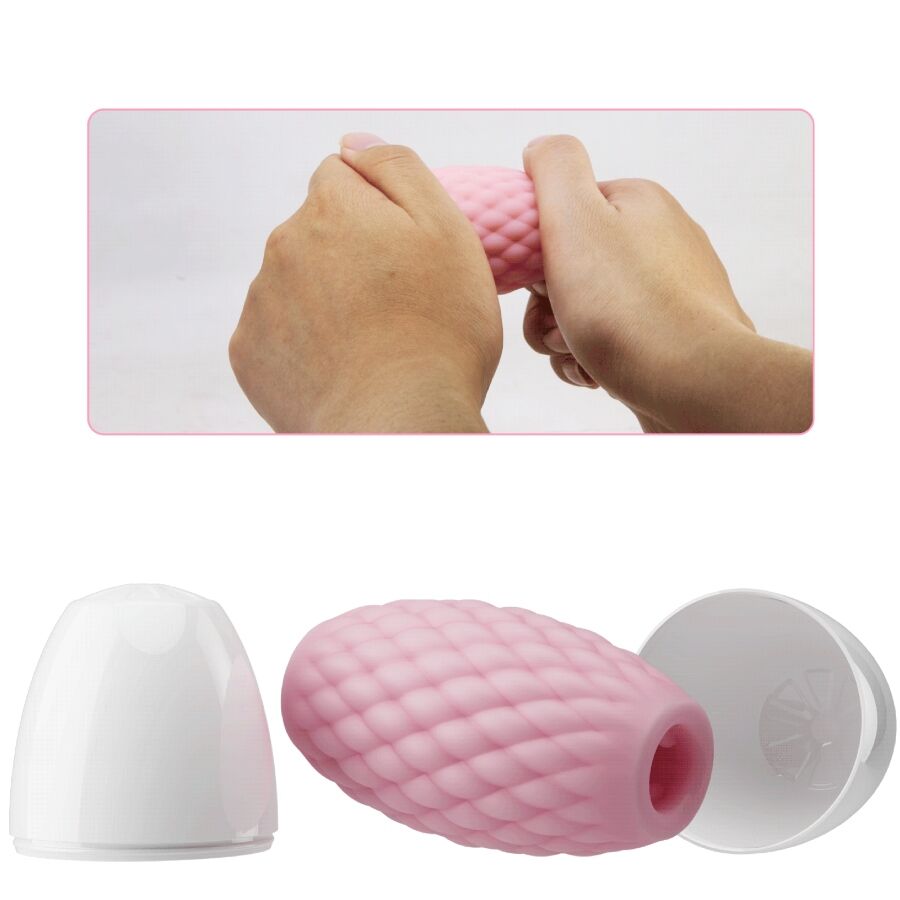 PRETTY LOVE - ATHENA EROS MASTURBADOR MASCULINO SILICONA ROSA - Imagen 4