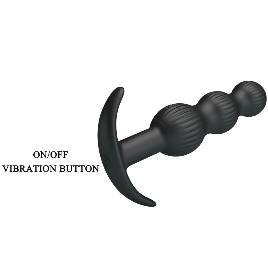 PRETTY LOVE - SIDNEY VIBRADOR ANAL 10 VIBRACIONES NEGRO - Imagen 9