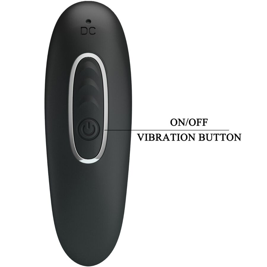 PRETTY LOVE - CORBAN VIBRADOR ANAL 10 VIBRACIONES NEGRO - Imagen 9